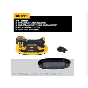 Dewalt 20-Volt Max Cordless GRABO Lifter (Tool Only) 265 lb load Capacity